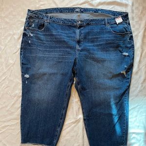 Old Navy Plus Size BoyFriend Mid-Rise Jeans, Size 30Plus/Short